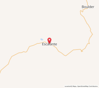 Map of Escalante, Utah