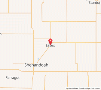 Map of Essex, Iowa