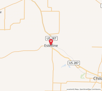 Map of Estelline, Texas