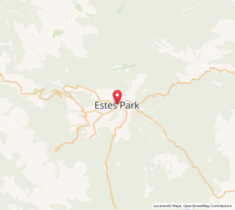 Map of Estes Park, Colorado
