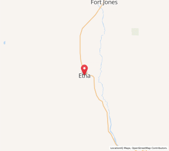 Map of Etna, California