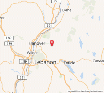 Map of Etna, New Hampshire