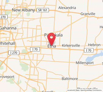Map of Etna, Ohio
