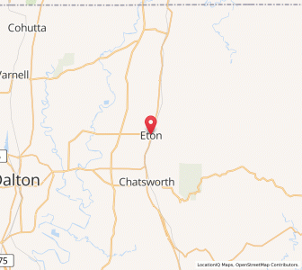 Map of Eton, Georgia