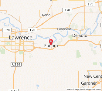 Map of Eudora, Kansas