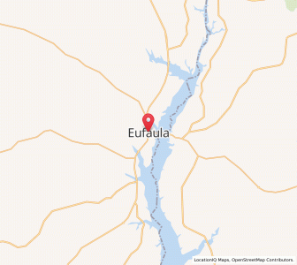 Map of Eufaula, Alabama