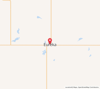 Map of Eureka, South Dakota