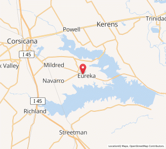 Map of Eureka, Texas