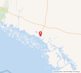 Map of Everglades, Florida