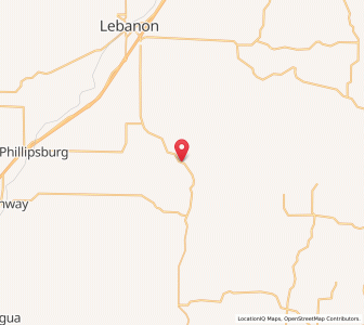 Map of Evergreen, Missouri