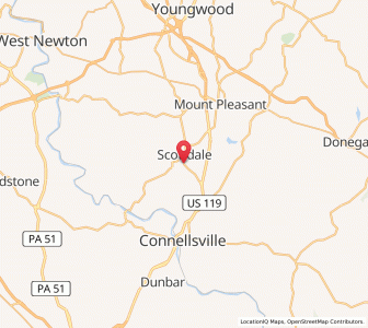 Map of Everson, Pennsylvania