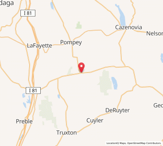 Map of Fabius, New York