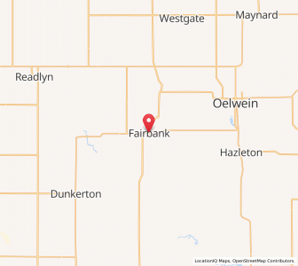 Map of Fairbank, Iowa