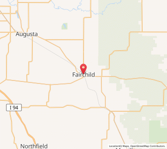 Map of Fairchild, Wisconsin