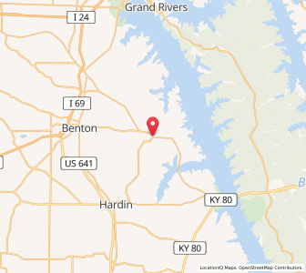 Map of Fairdealing, Kentucky