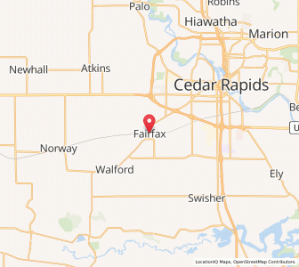 Map of Fairfax, Iowa