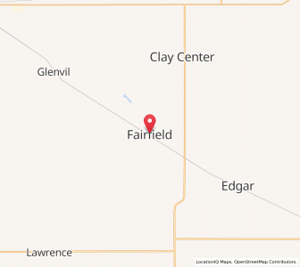 Map of Fairfield, Nebraska