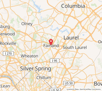 Map of Fairland, Maryland