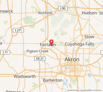 Map of Fairlawn, Ohio