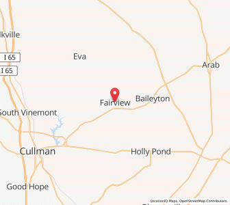 Map of Fairview, Alabama