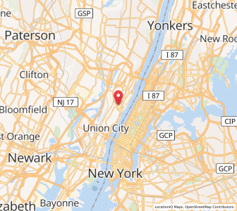 Map of Fairview, New Jersey