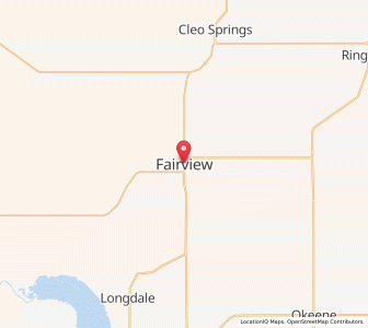 Map of Fairview, Oklahoma
