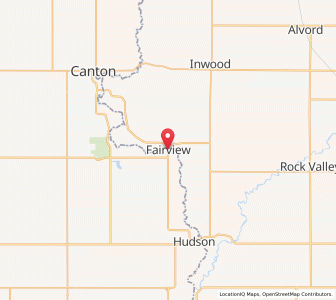 Map of Fairview, South Dakota