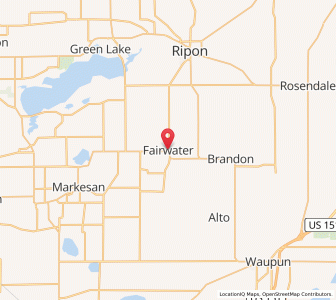 Map of Fairwater, Wisconsin