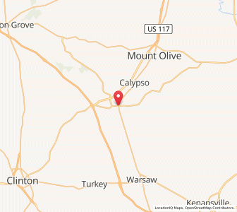 Map of Faison, North Carolina