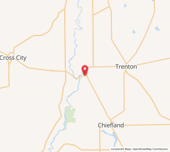 Map of Fanning Springs, Florida