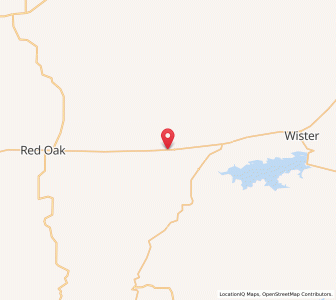 Map of Fanshawe, Oklahoma