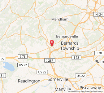 Map of Far Hills, New Jersey