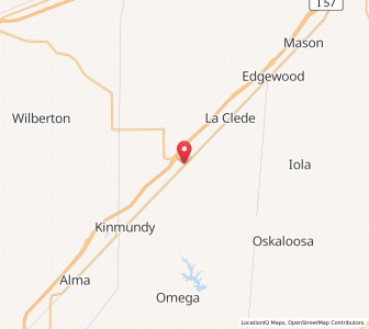 Map of Farina, Illinois
