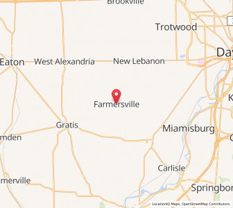 Map of Farmersville, Ohio