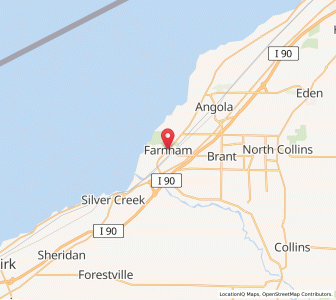 Map of Farnham, New York