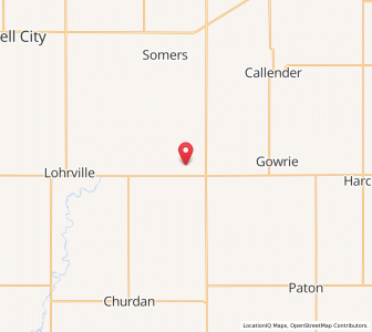 Map of Farnhamville, Iowa