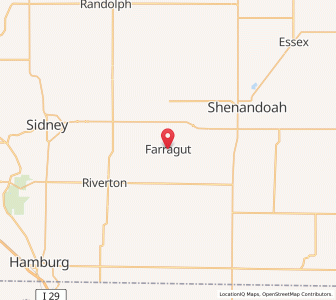 Map of Farragut, Iowa
