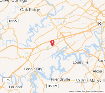 Map of Farragut, Tennessee