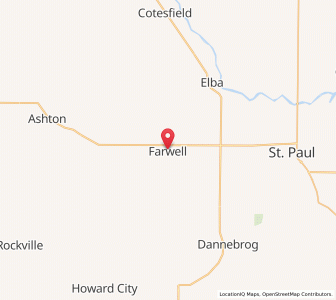 Map of Farwell, Nebraska