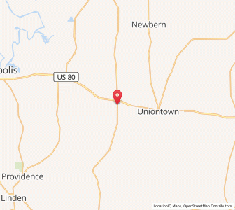 Map of Faunsdale, Alabama