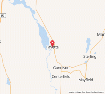 Map of Fayette, Utah