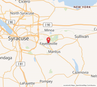 Map of Fayetteville, New York