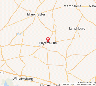 Map of Fayetteville, Ohio