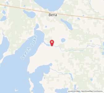 Map of Federal Dam, Minnesota