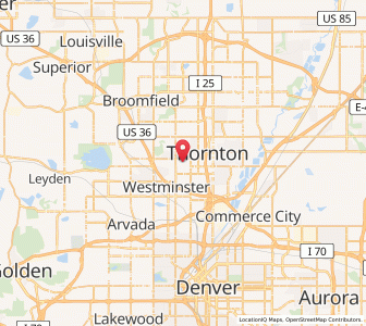 Map of Federal Heights, Colorado