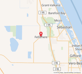 Map of Fellsmere, Florida