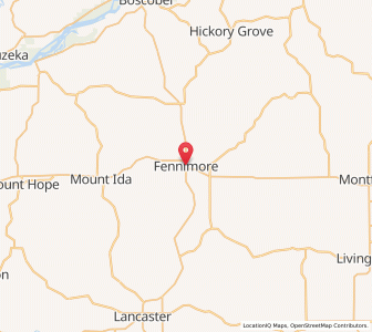 Map of Fennimore, Wisconsin