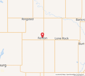 Map of Fenton, Iowa