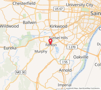 Map of Fenton, Missouri