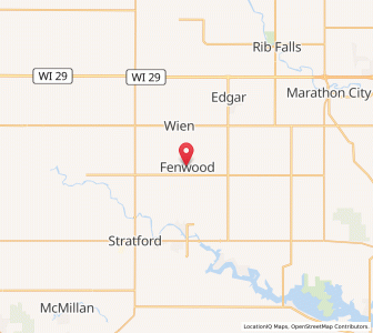 Map of Fenwood, Wisconsin